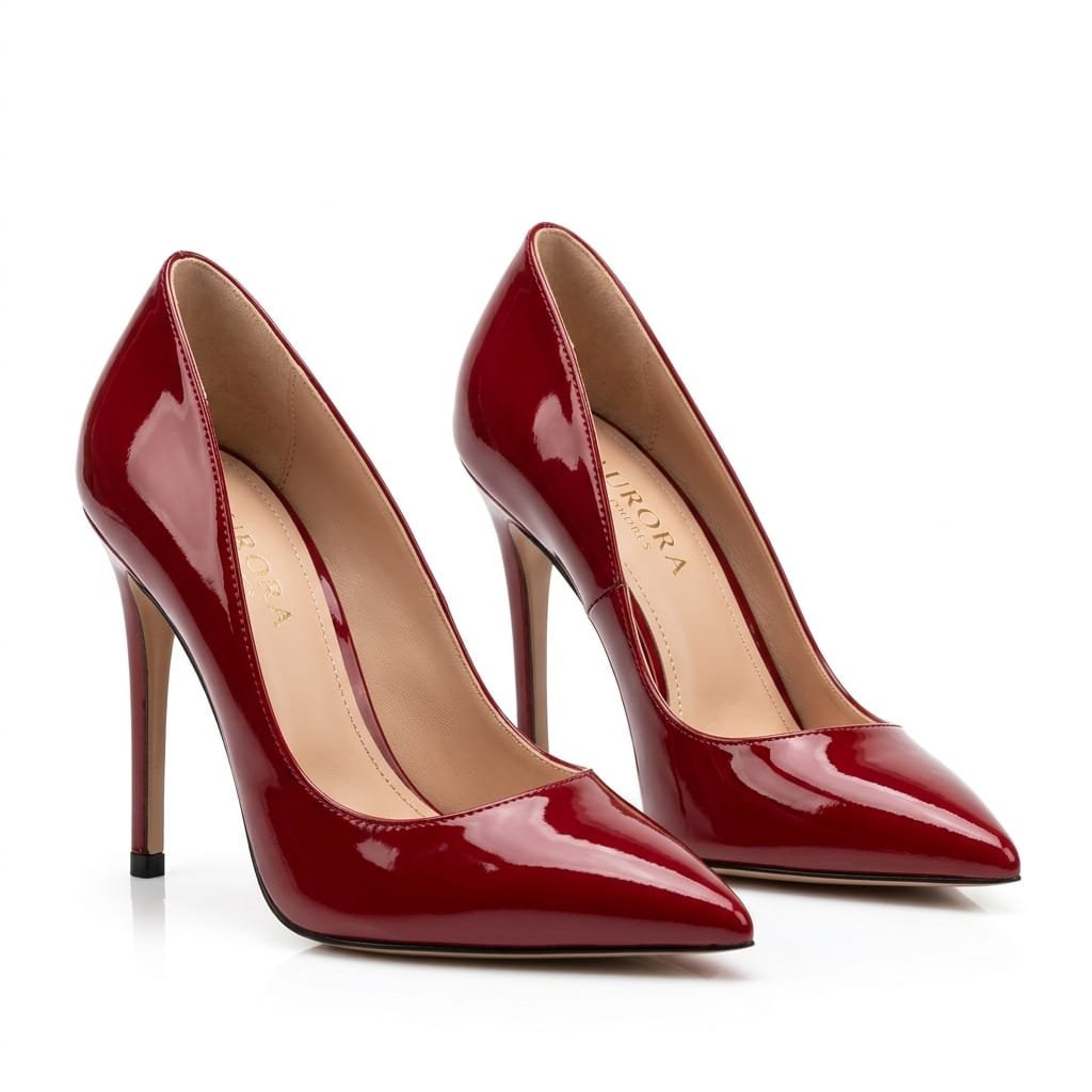 Red high heel stiletto shoes