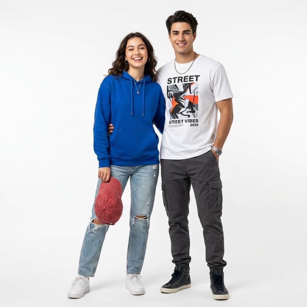 Fashion models apparel collection