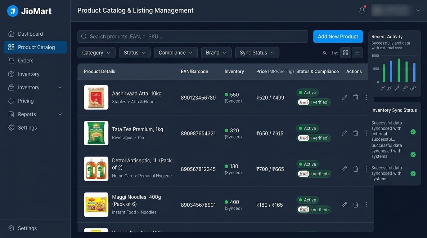 JioMart Product Catalogue & Taxonomy