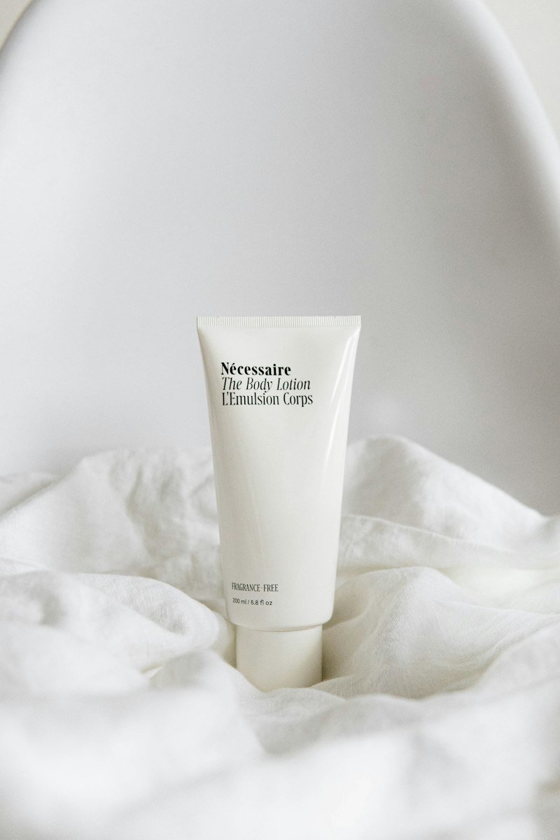 Luxury cosmetic serum bottle