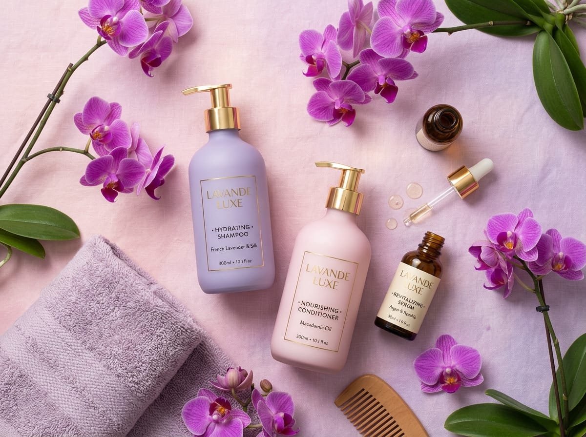 Haircare Products bottles