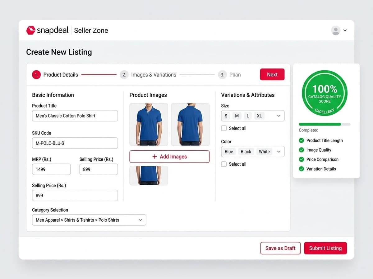 Snapdeal Product Listing Optimization
